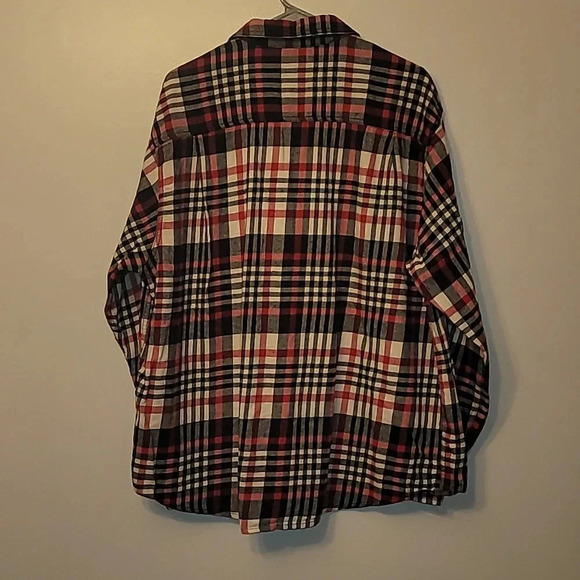 North Axis Flannel Mens XXL 90's vintage red white black LOT E9 - Picture 4 of 5